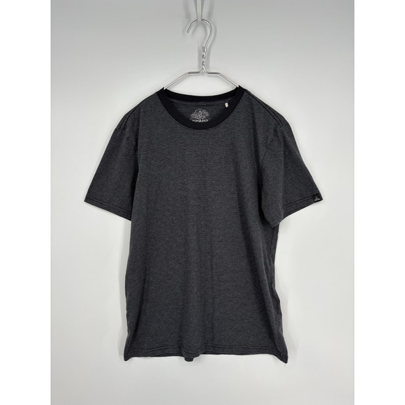 Prana Other - PrAna Tee Shirt Mens M Gray Striped Knit Short Sleeve Crewneck Pullover Hiking